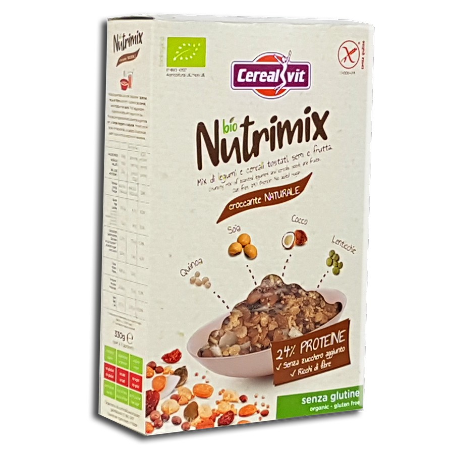 Cereali senza glutine Nutrimix croccante naturale 330gr per celiaci